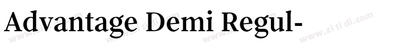 Advantage Demi Regul字体转换